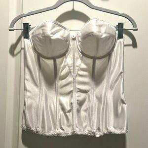White Satin Corset